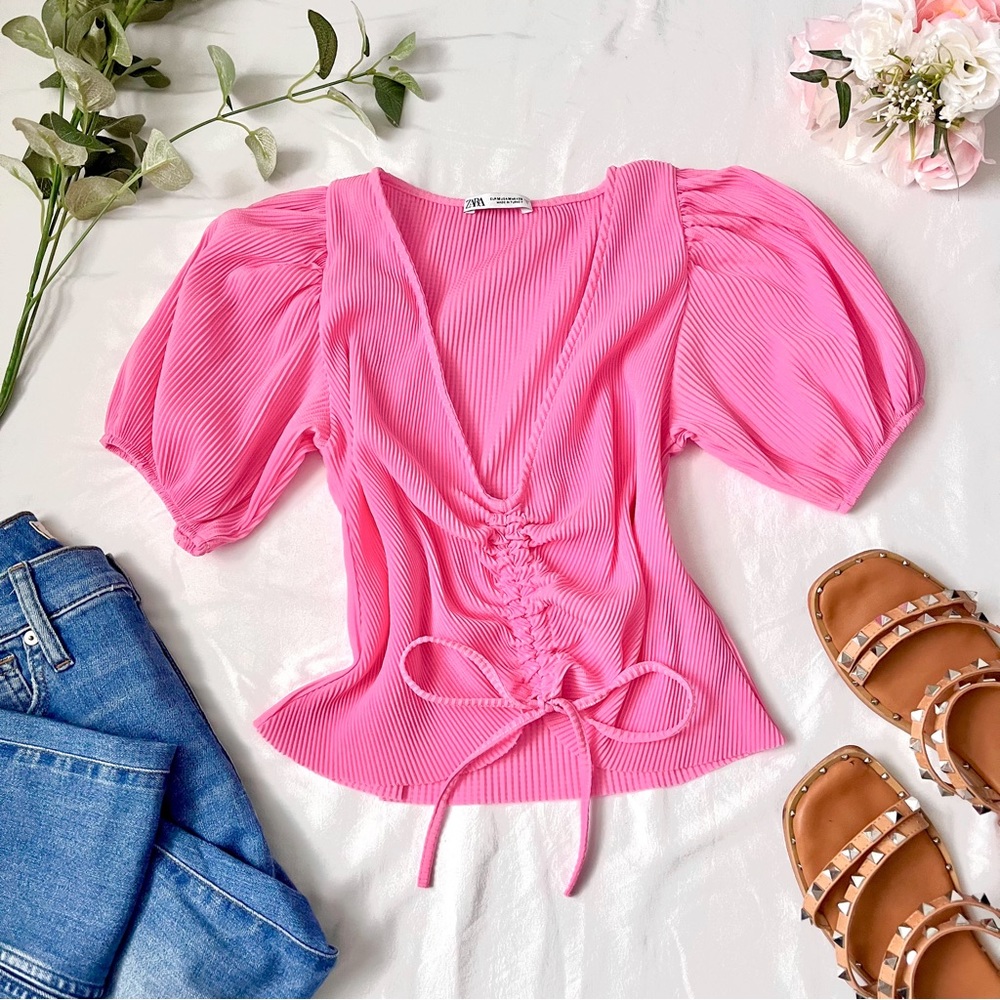Pink Zara Crop Too Size Medium